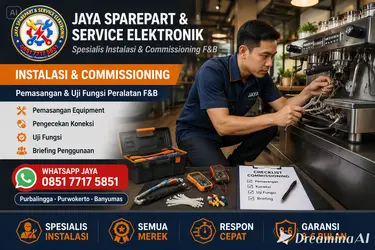 Instalasi dan commissioning equipment F&B di lokasi baru — JAYA SERVICE technical support