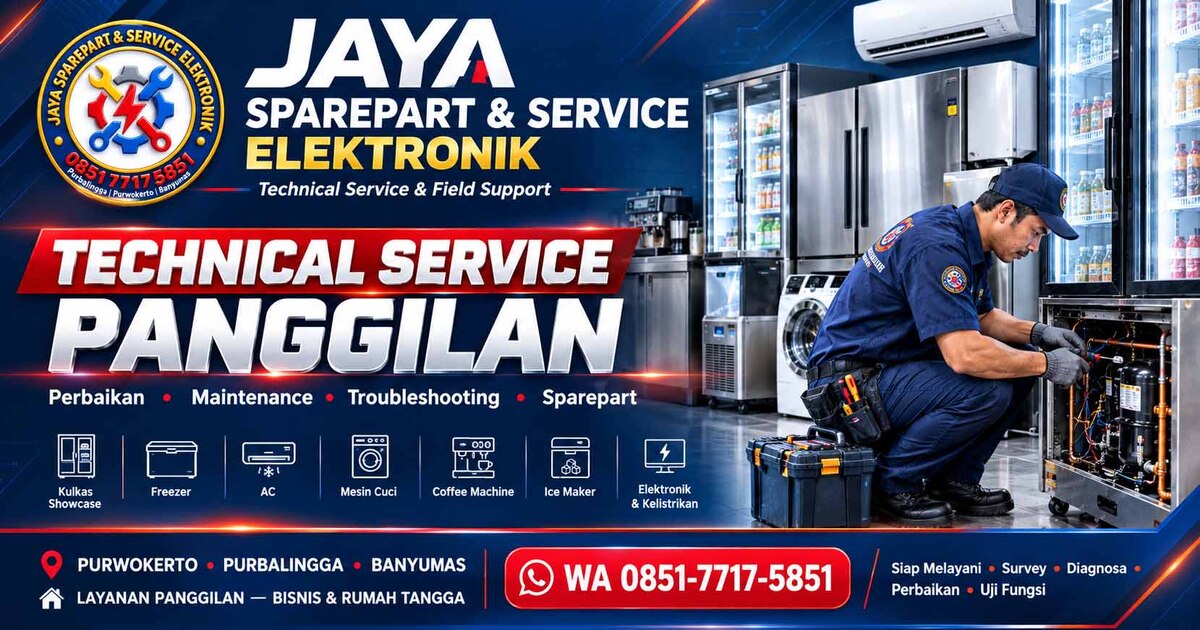 Hubungi JAYA SERVICE — technical service panggilan Purwokerto untuk bisnis dan rumah tangga