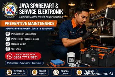Preventive maintenance mesin kopi di café Purwokerto — perawatan berkala untuk menjaga performa
