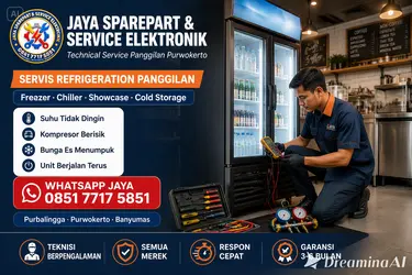 Servis commercial refrigeration di Purwokerto — perbaikan showcase dan chiller untuk operasional F&B